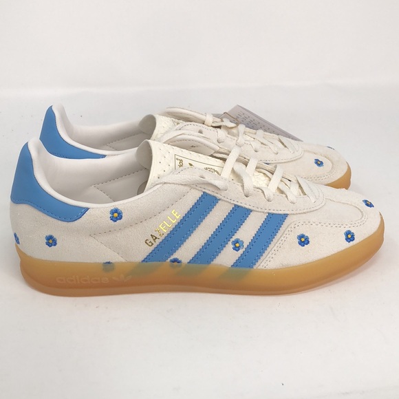 Adidas Women’s Gazelle Indoor Embroidered Floral IF4491 Sneakers - Size 7.5 - Picture 12 of 16